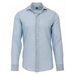 FEDELI Skjorte Sean Denim Lys Indigo