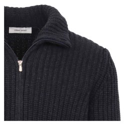 GRAN SASSO Cardigan Patent Navy