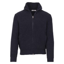 GRAN SASSO Cardigan Patent Navy