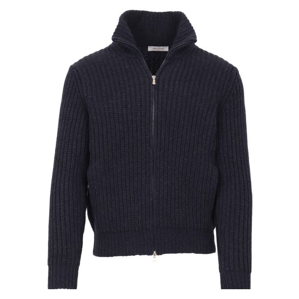 GRAN SASSO Cardigan Patent Navy