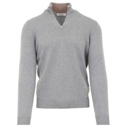 GRAN SASSO Half Zip Uld | Cashmere Isbl