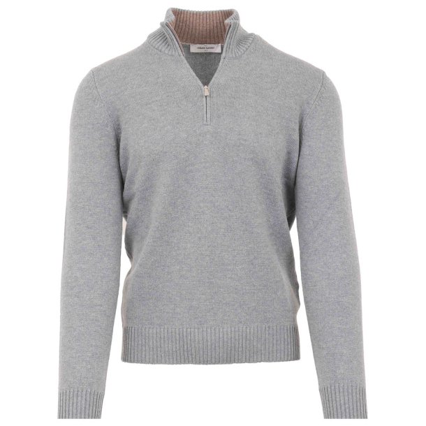GRAN SASSO Half Zip Uld | Cashmere Isbl