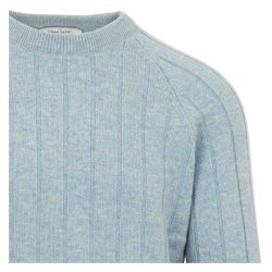 GRAN SASSO Strik Struktur Strib Tiffany Blue