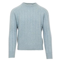 GRAN SASSO Strik Struktur Strib Tiffany Blue