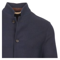MAURIZIO BALDASSARI Jakke Stand Collar Navy