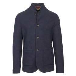MAURIZIO BALDASSARI Jakke Stand Collar Navy
