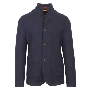 MAURIZIO BALDASSARI Jakke Stand Collar Navy