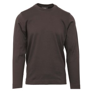 GRAN SASSO T-shirt Lang�rmet Jersey Brun