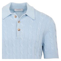 GRAN SASSO Polo Kabel Sky Blue 