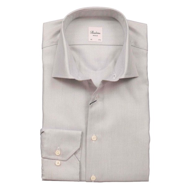 STENSTR�M'S Skjorte Regular Twill Lys Gr�