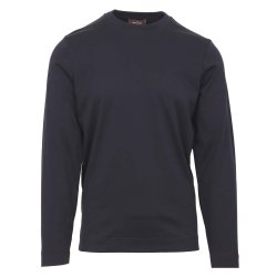 GRAN SASSO T-shirt Lang�rmet Jersey Navy