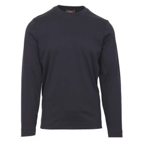 GRAN SASSO T-shirt Lang�rmet Jersey Navy