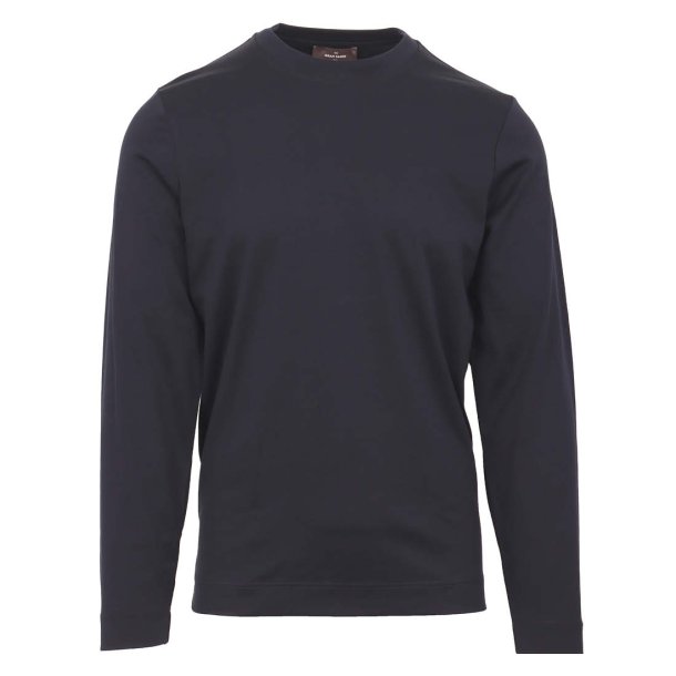 GRAN SASSO T-shirt Lang�rmet Jersey Navy