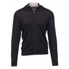 GRAN SASSO Cardigan Silke | Bomuld Navy