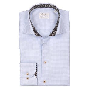 STENSTRM'S Skjorte Slim Kontrast Twill Lysebl