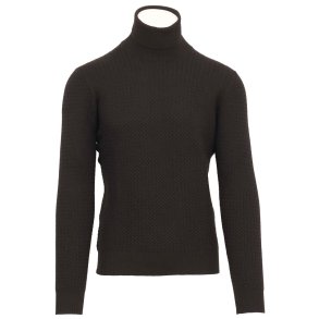 GRAN SASSO Rullekrave Flet Sort