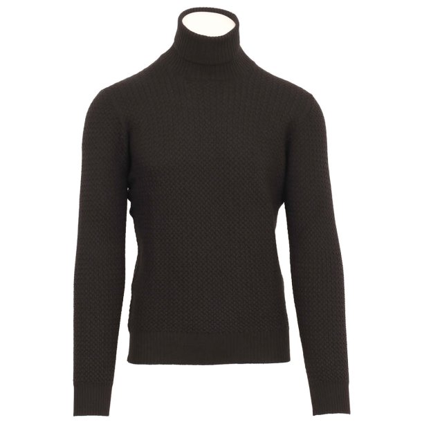 GRAN SASSO Rullekrave Flet Sort