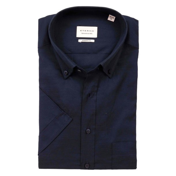ETERNA Skjorte Kortrmet Modern Fit Navy