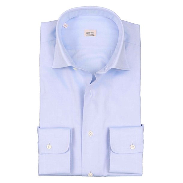 ALESSANDRO GHERARDI Skjorte Twill Lys Bl