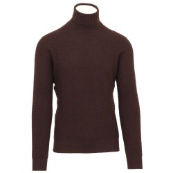 GRAN SASSO Rullekrave Flet Mrkebrun