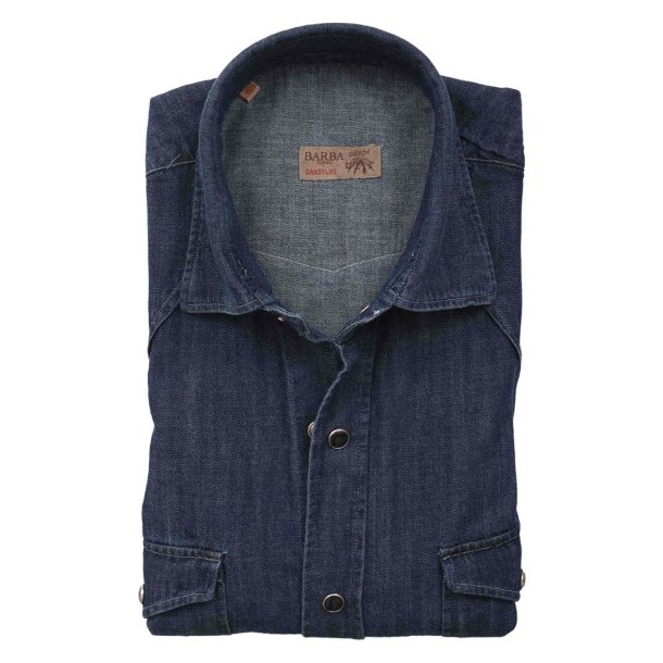 Barba Skjorte Dandylife Denim Bl�