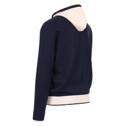 DORIANI Cardigan H�tte Navy | Hvid