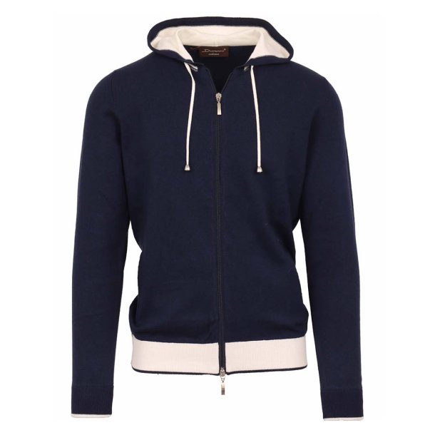 DORIANI Cardigan H�tte Navy | Hvid