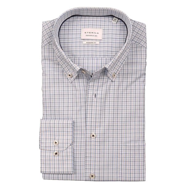 Eterna Skjorte Modern Fit Tern