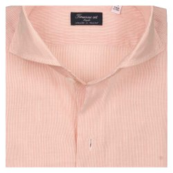 FINAMORE Skjorte Sergio Bomuld | H�r Hairline Peach