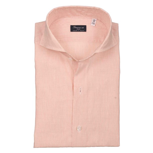 FINAMORE Skjorte Sergio Bomuld | H�r Hairline Peach
