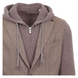 GRAN SASSO Jakke Hybrid Uld Taupe