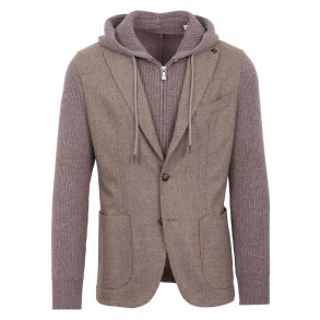GRAN SASSO Jakke Hybrid Uld Taupe