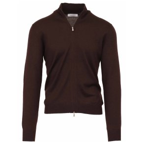 GRAN SASSO Cardigan Merino Mrkebrun 