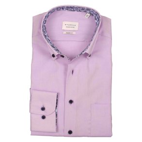 ETERNA Skjorte Modern Fit Kontrast Lavendel