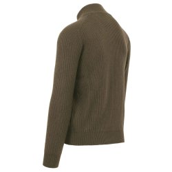 GRAN SASSO Cardigan Patent Cashmere Oliven