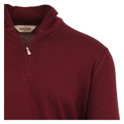 GRAN SASSO Half Zip Merino Vintage Blomme