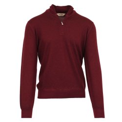 GRAN SASSO Half Zip Merino Vintage Blomme