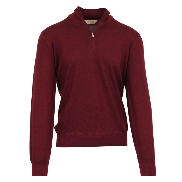 GRAN SASSO Half Zip Merino Vintage Blomme