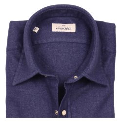 ALESSANDRO GHERARDI Skjorte Uld Indigo