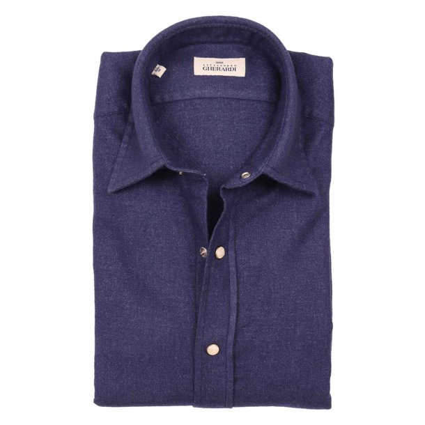 ALESSANDRO GHERARDI Skjorte Uld Indigo