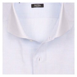 BARBA Skjorte Black Label Stribet Lysebl�