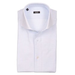 BARBA Skjorte Black Label Stribet Lysebl�