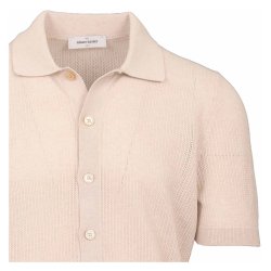 GRAN SASSO Polo Gennemknappet Struktur R�hvid