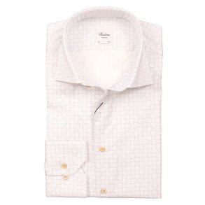 STENSTR�M'S Skjorte Regular M�nster Lys Bl�