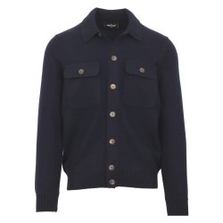 GRAN SASSO Cardigan Felted Cashmere Navy