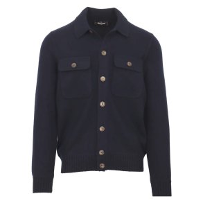 GRAN SASSO Cardigan Felted Cashmere Navy