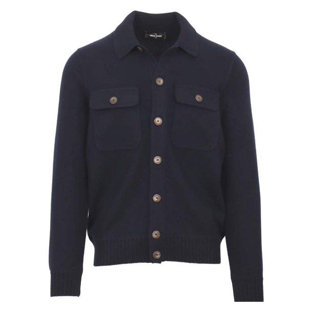 GRAN SASSO Cardigan Felted Cashmere Navy