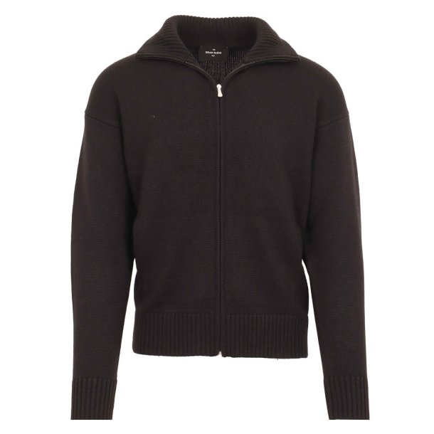GRAN SASSO Cardigan Extrafine Merino Sort