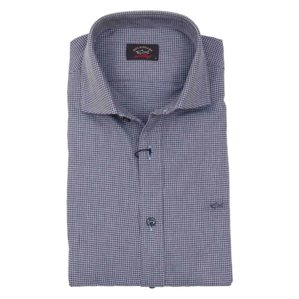 PAUL &amp; SHARK Skjorte Hundetand Bl