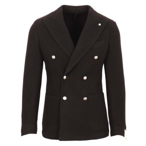 L.B.M 1911 Jakke Tom Dobbeltradet Sildeben Sort 